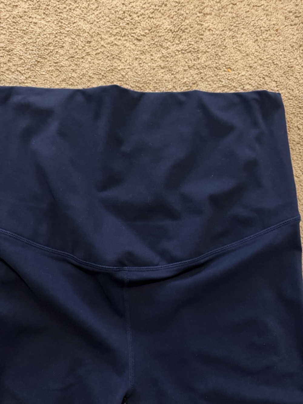 Fabletics Pure Luxe Navy Maternity Leggings size large - Picture 3 of 6